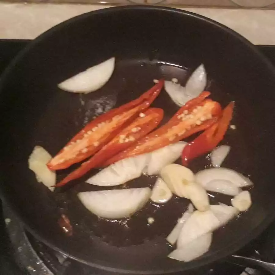 Step 1 Tahu Ca Sawi Putih