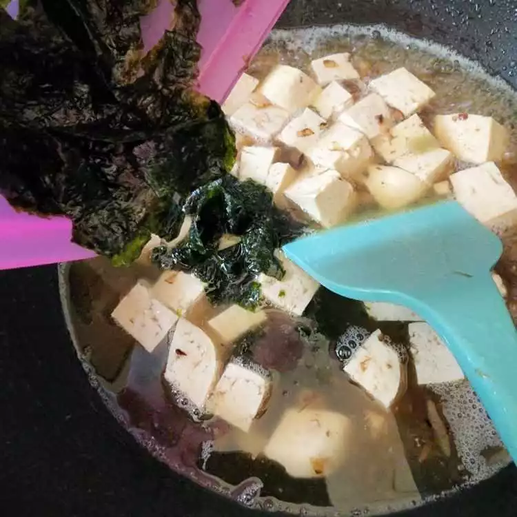 Step 4 Sup Telur Nori Tahu