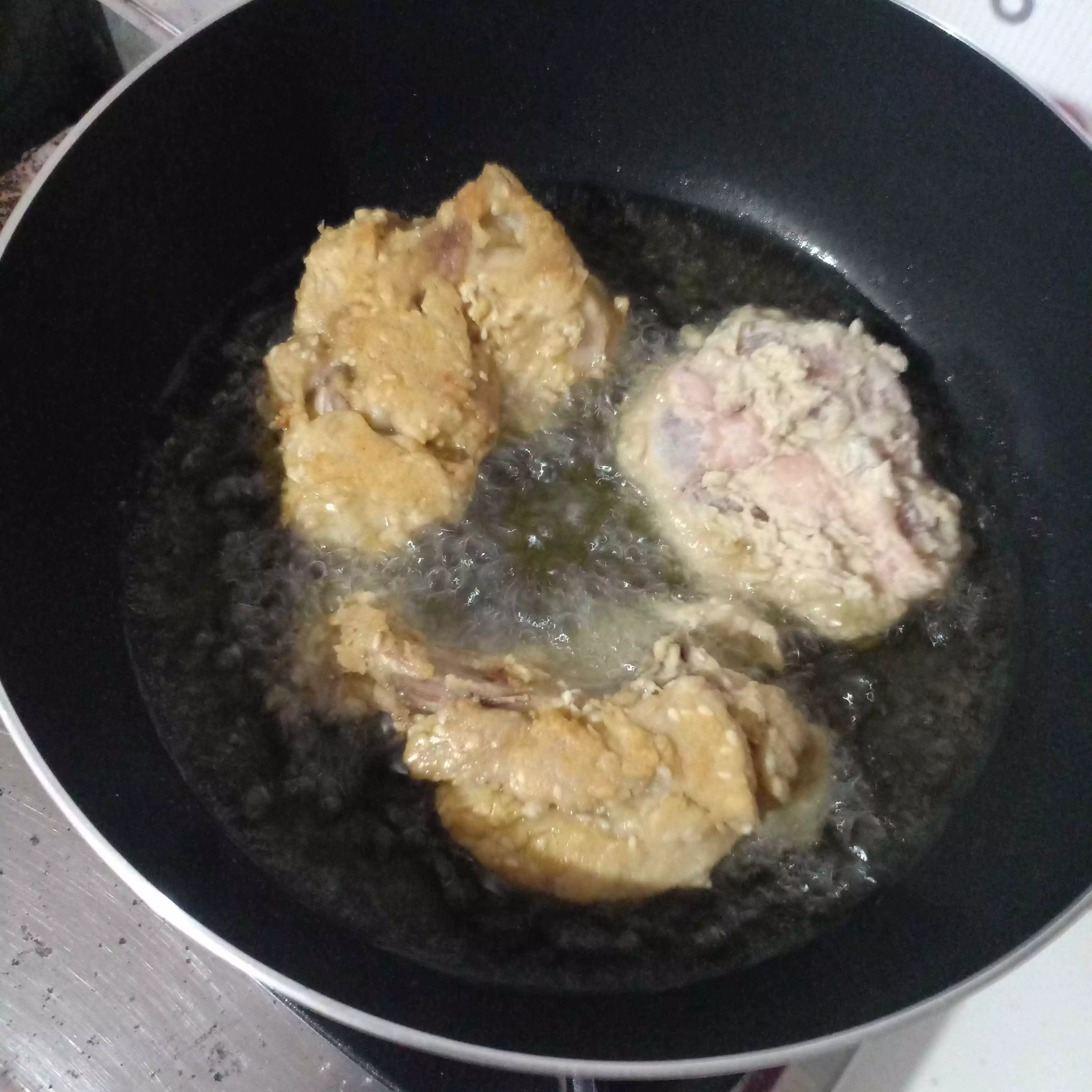 Step 4 Ayam Goreng Tepung Wijen