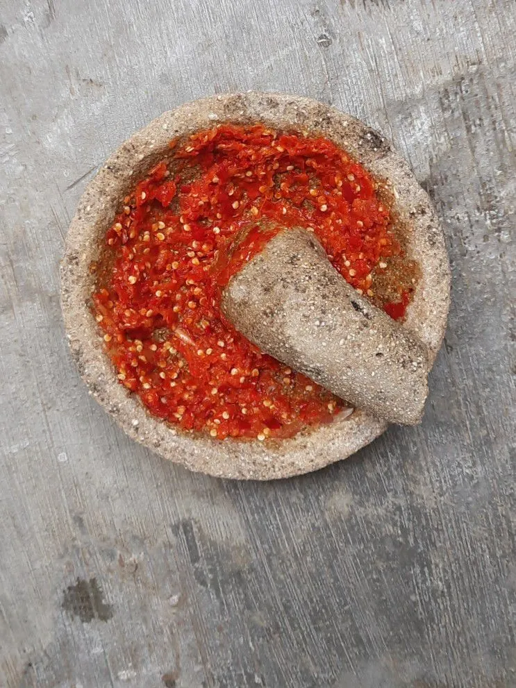 Step 1 Sambal Kelapa Pedas Manis