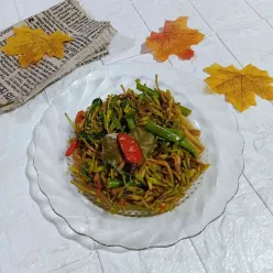 Tumis Bunga Pepaya Kangkung