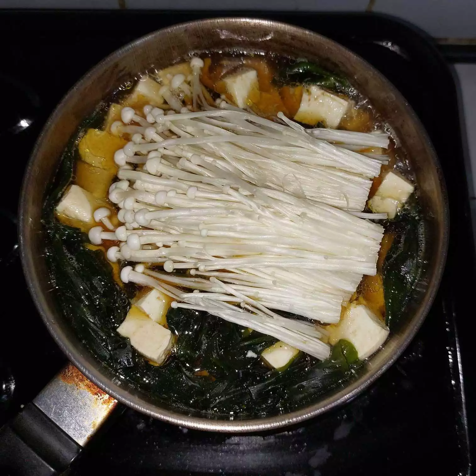 Step 7 Sup Tahu Enoki Wakame ala Jepang