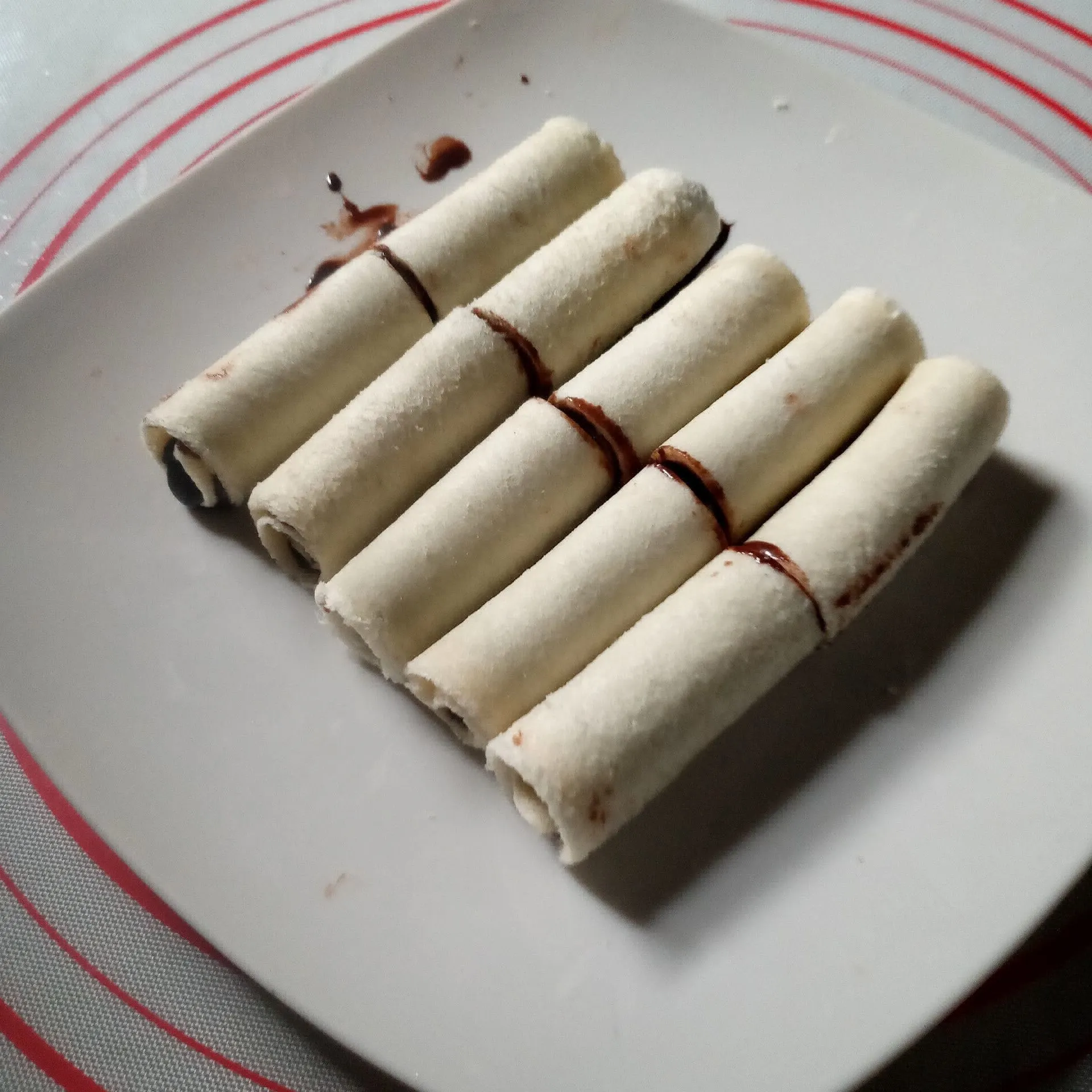 Step 3 Roti Tawar Gulung Isi Coklat