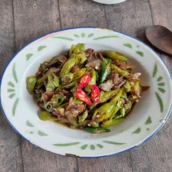 Oseng Klotok Cabe Ijo