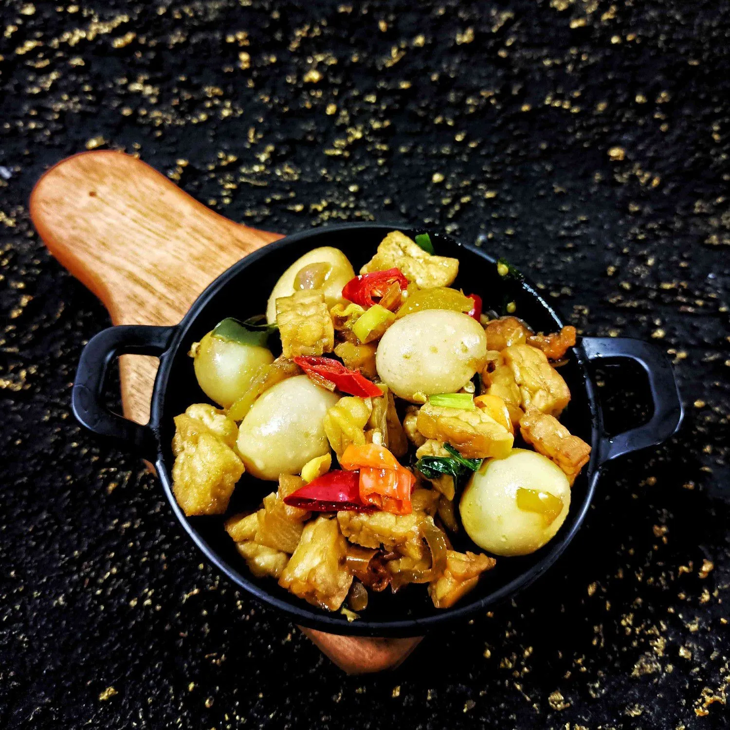 Oseng Tahu Tempe Telor Puyuh