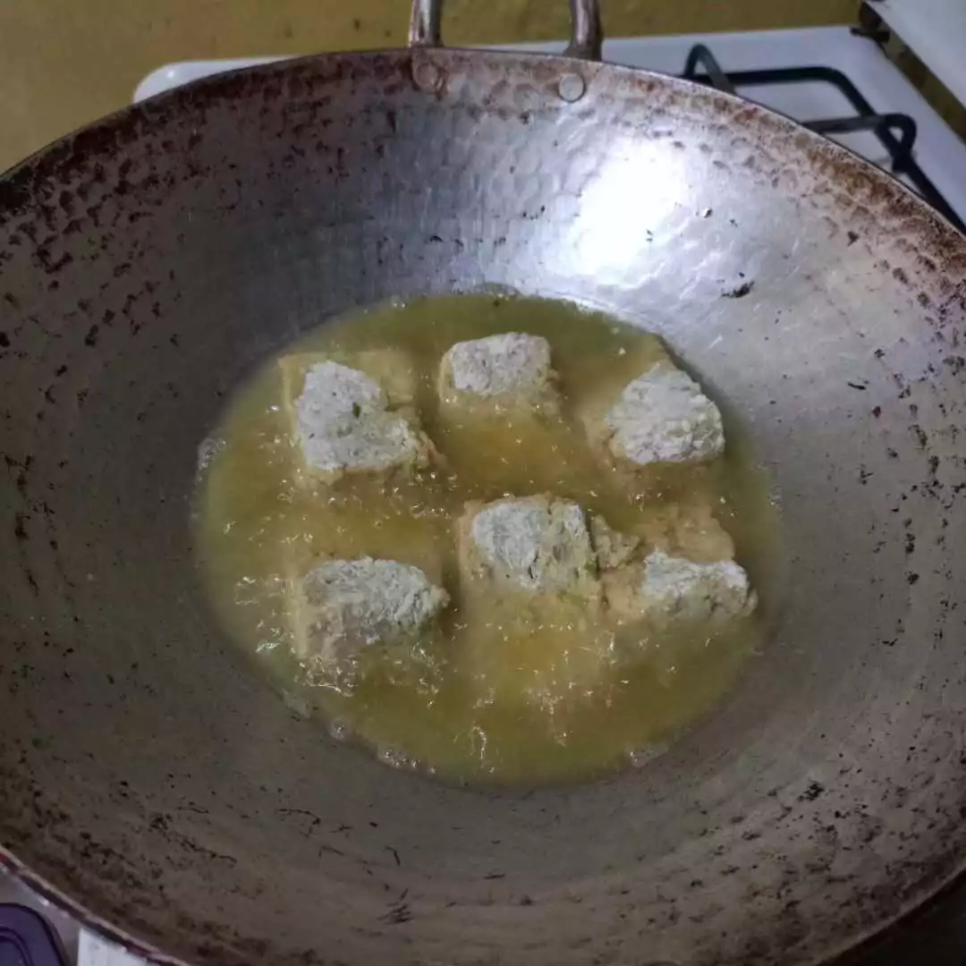 Step 8 Tahu Ayam Goreng