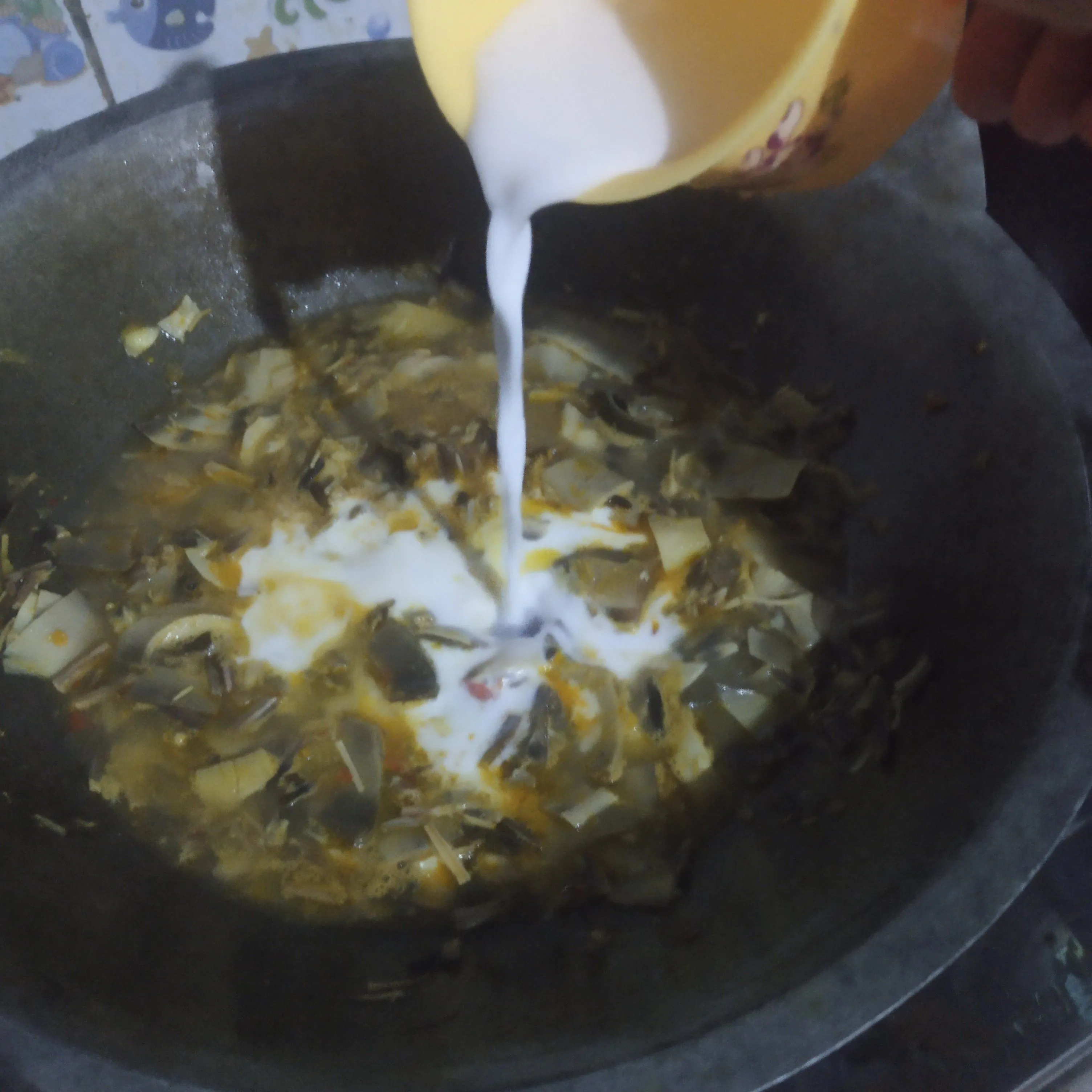 Step 5 Santan Jantung pisang