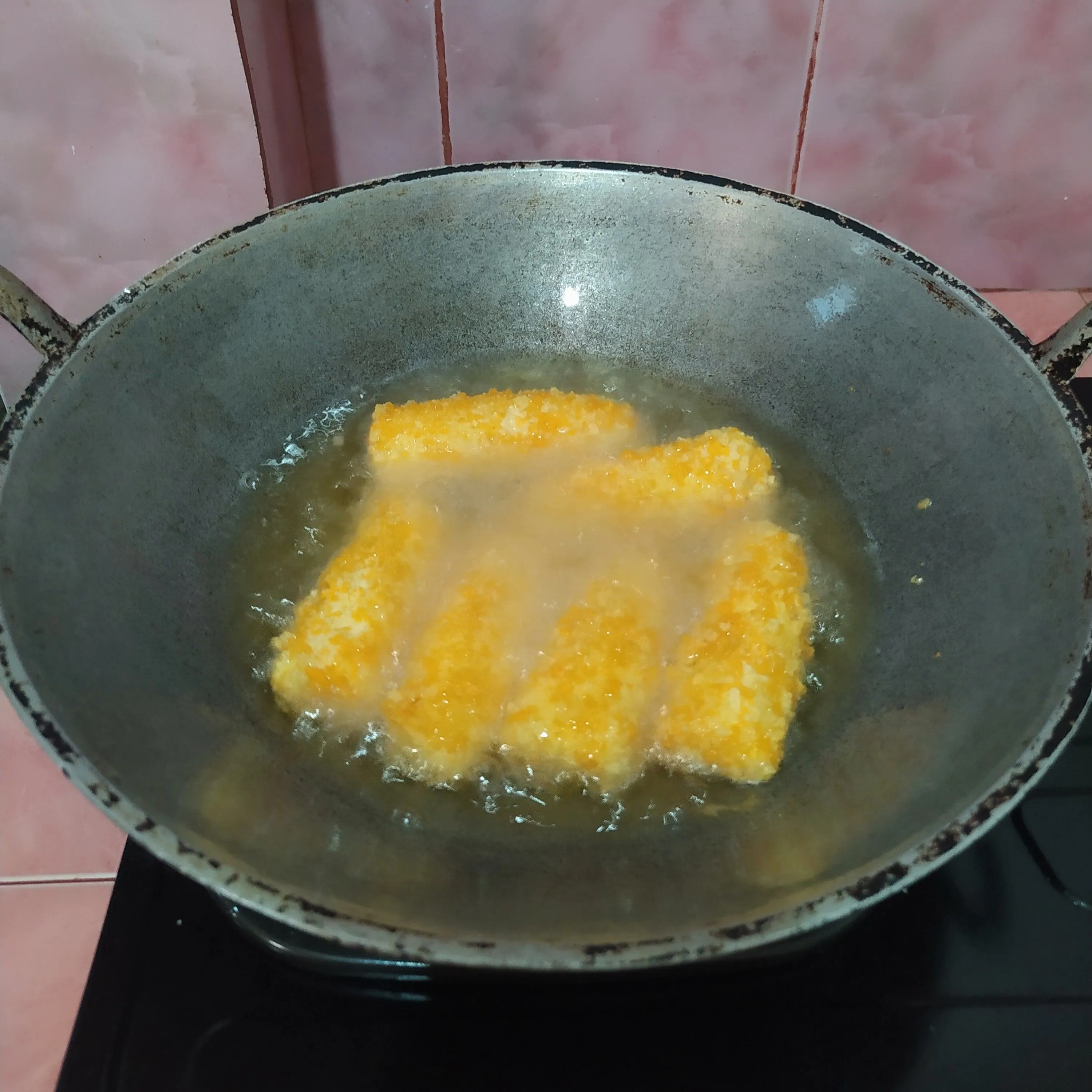 Step 5 Pisang Pasir Siram Coklat #JagoMasakApril