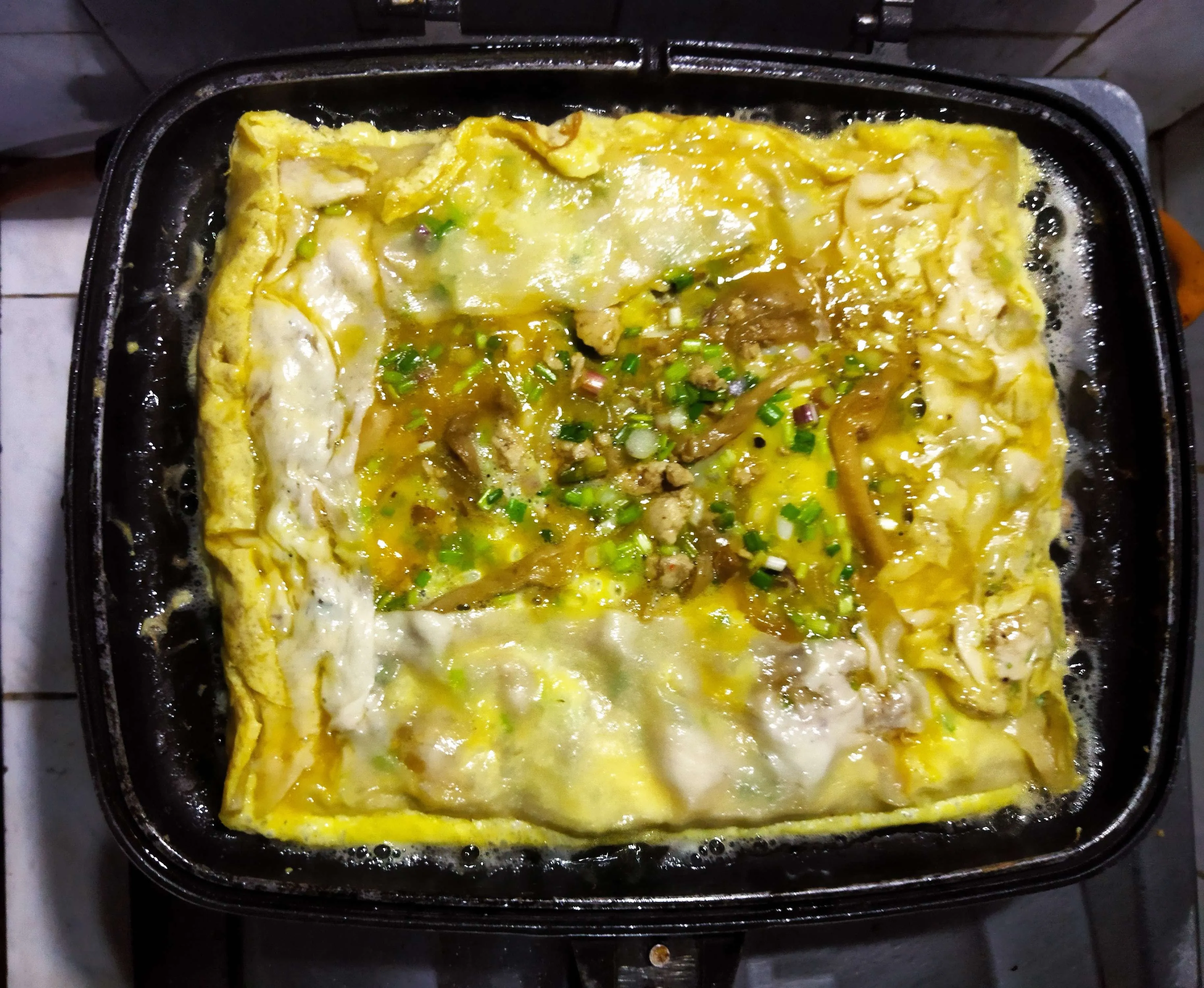 Step 7 Martabak Telur Isi Ayam Jamur