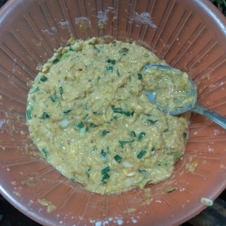 Step 4 Bakwan Jagung