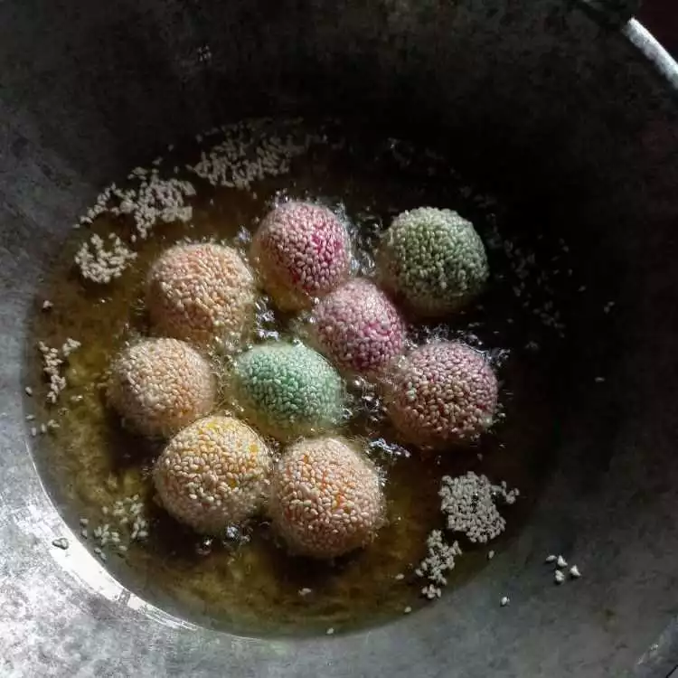 Step 5 Onde-Onde Pelangi #JagoMasakApril