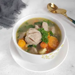 Sop bakso wortel putren