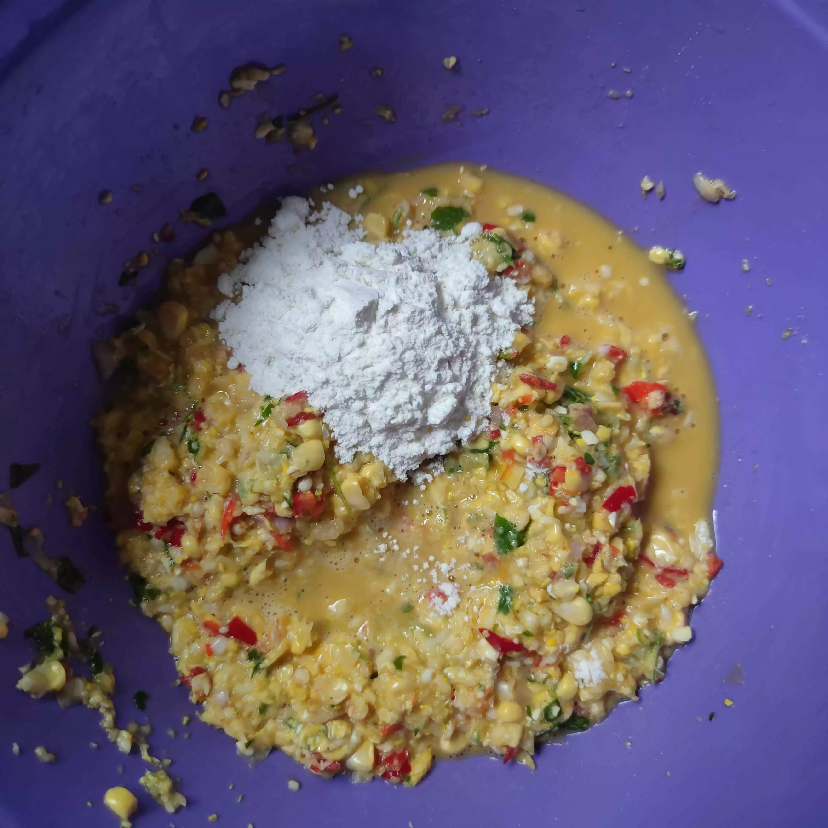 Step 4 Dadar Jagung Crispy