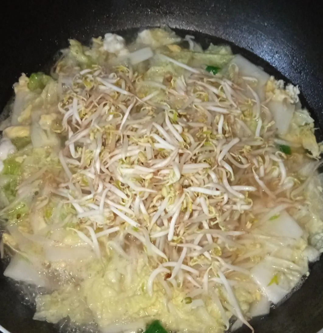 Step 6 Cah Sawi Putih Tauge