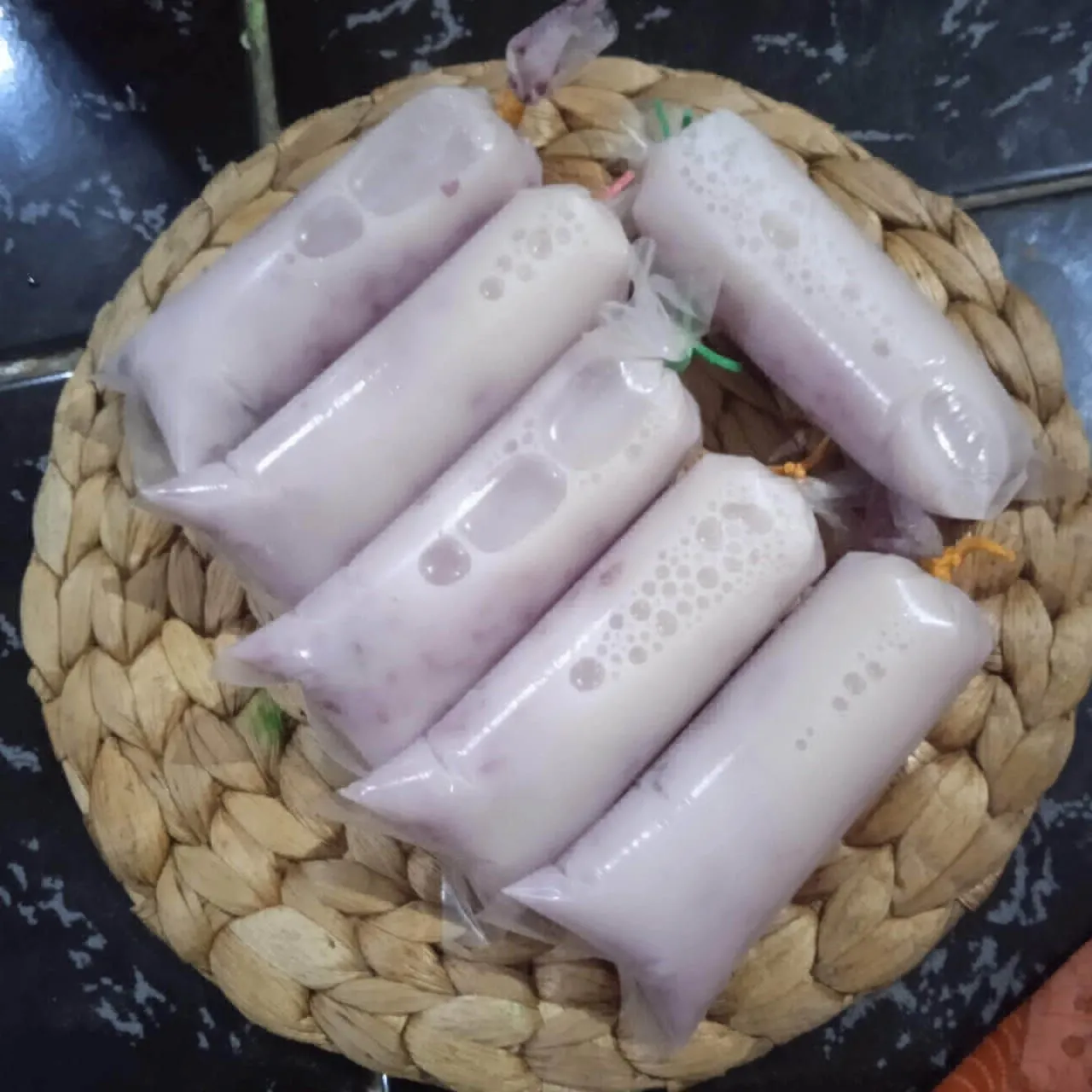 Step 5 Es Lilin Ketan Hitam Santan