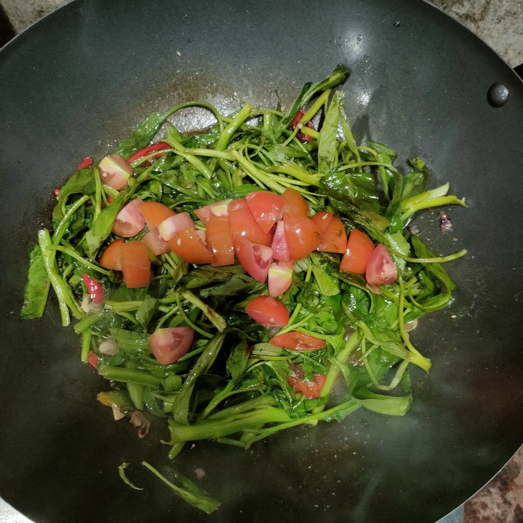 Step 6 Kangkung Saus Tiram