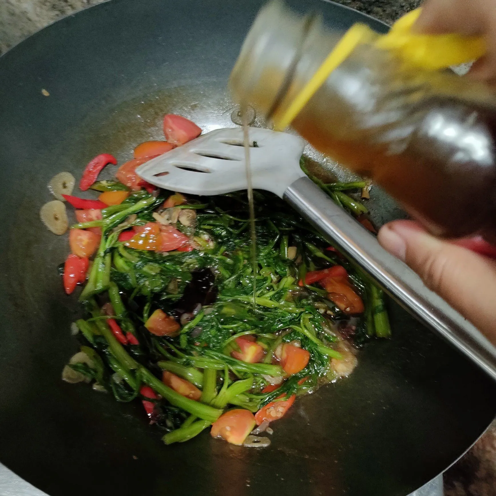 Step 7 Kangkung Saus Tiram