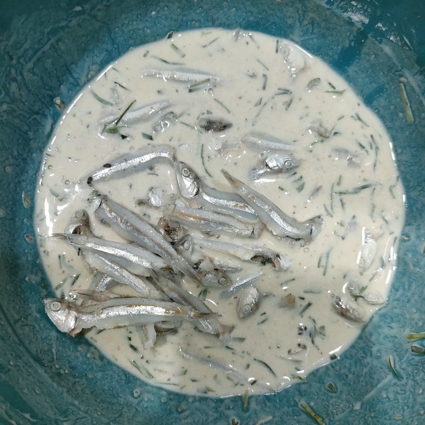 Step 4 Peyek Teri Basah