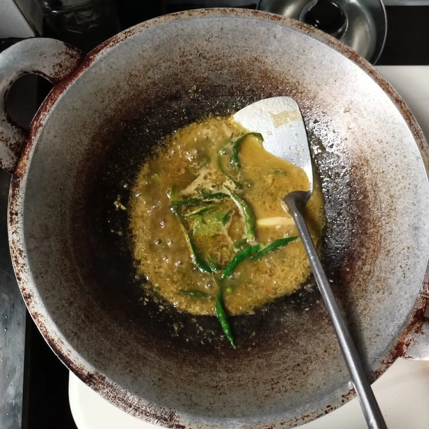 Step 5 Sambal Ijo Teri Campur Tahu Pete
