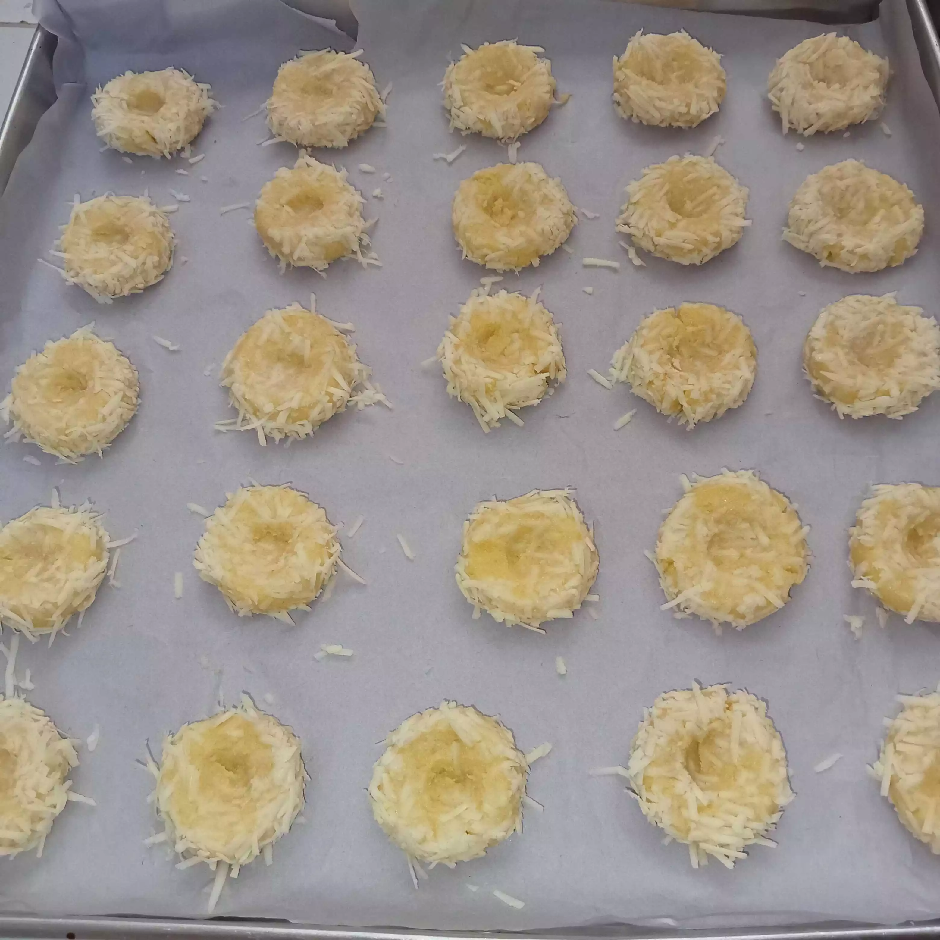 Step 5 Strawberry Cheese Thumbprint