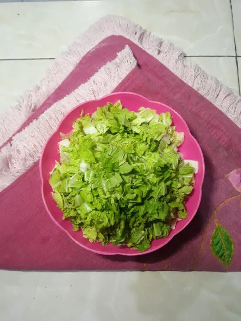 Step 1 Tumis Sawi Putih