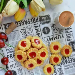 Strawberry Cheese Thumbprint