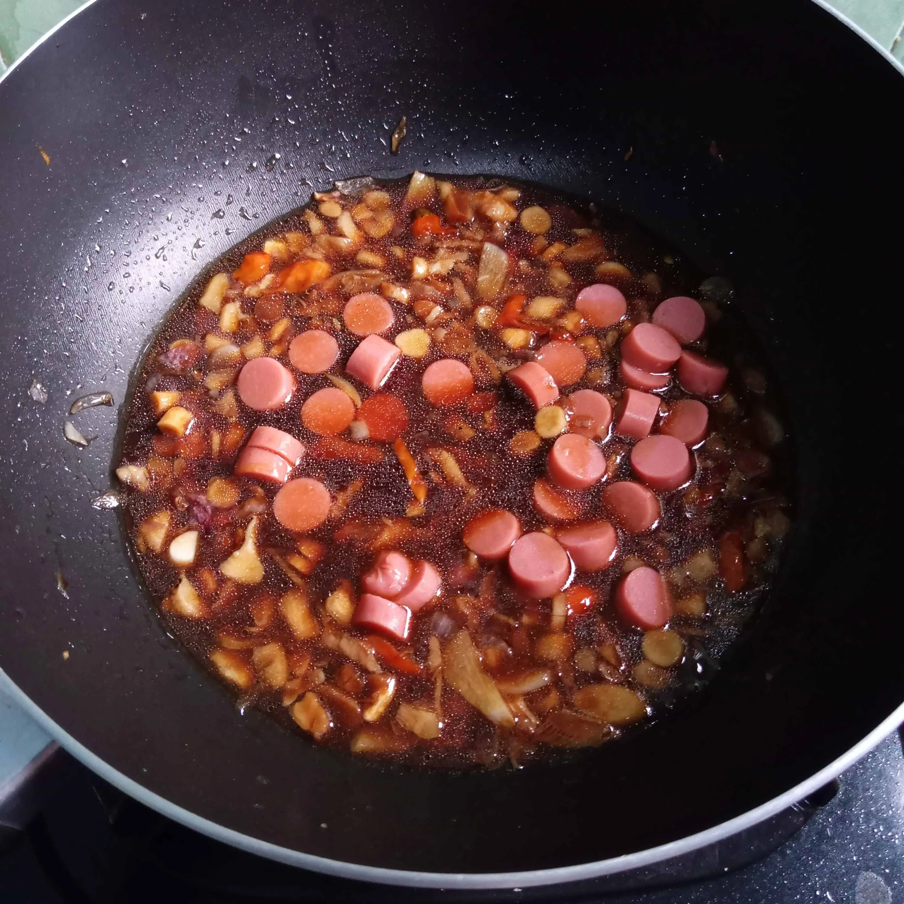 Step 5 Pokcoy Siram Batang Jamur