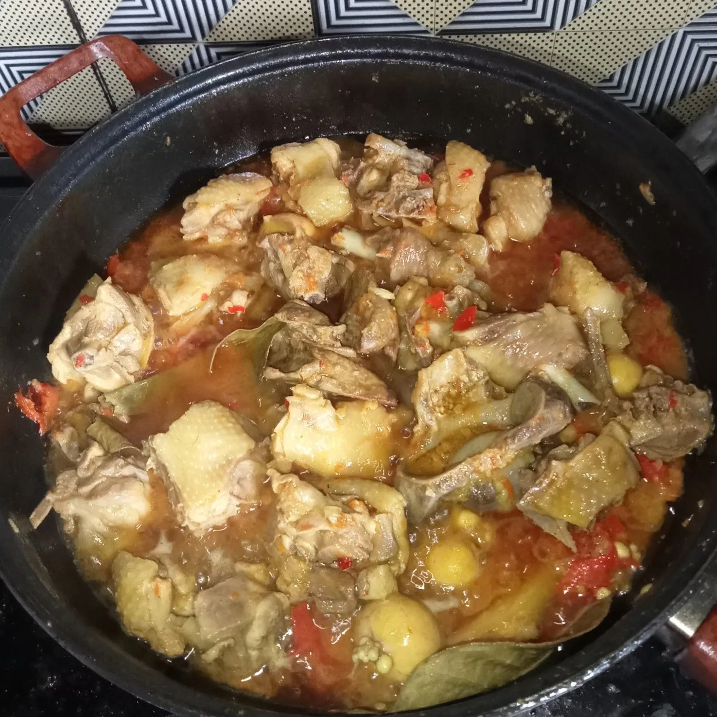 Step 6 Ayam Kampung Masak Tomat Pedas
