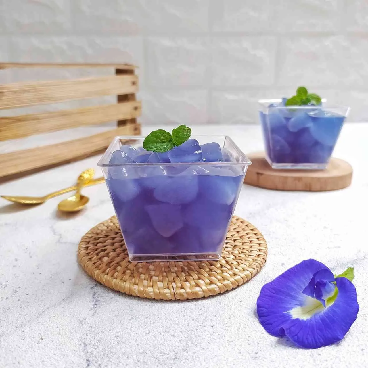 Manisan Kolang-Kaling Bunga Telang