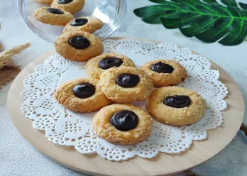 Choco Thumbprint Cookies #JagoMasakMinggu11