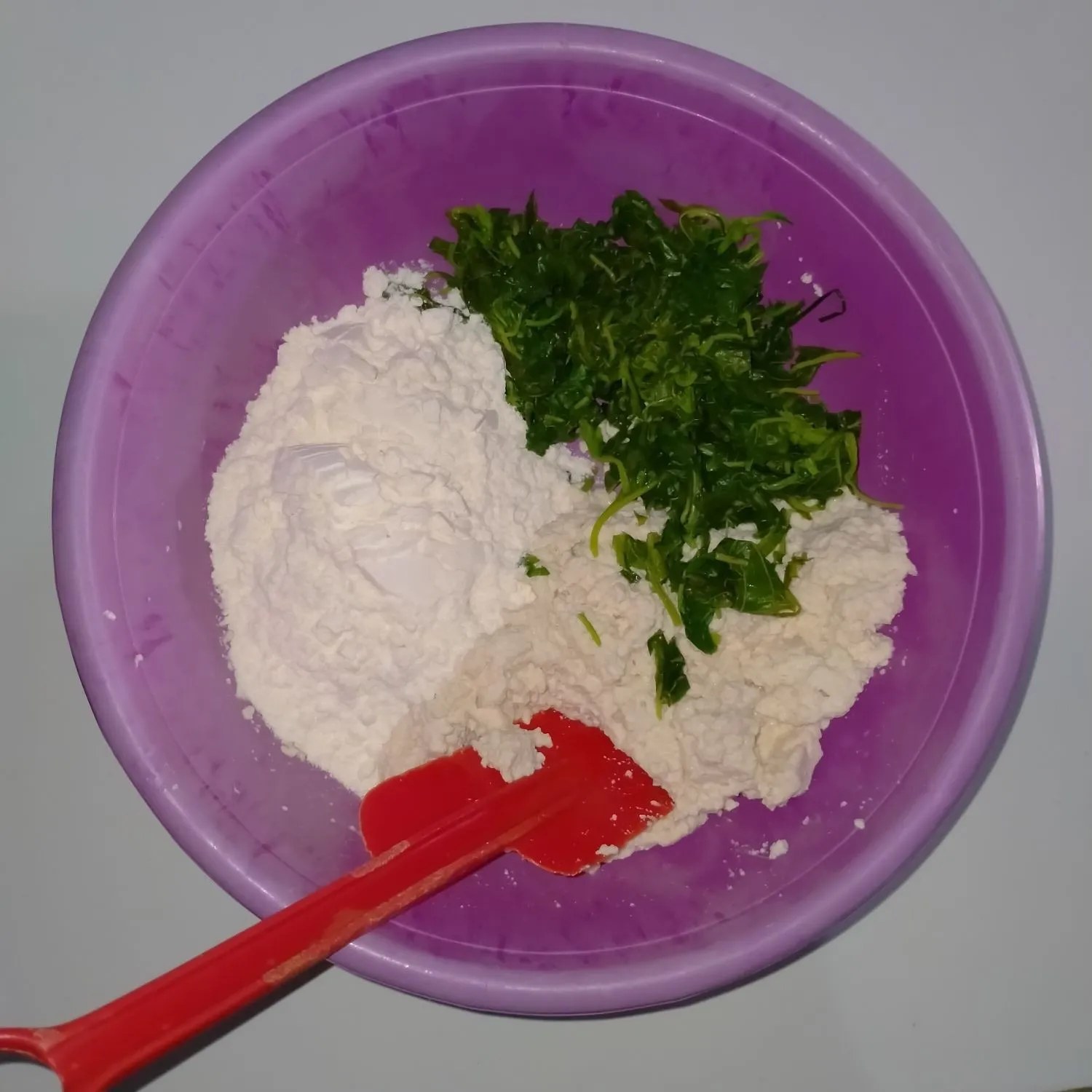 Step 2 Rolade Daun Bayam