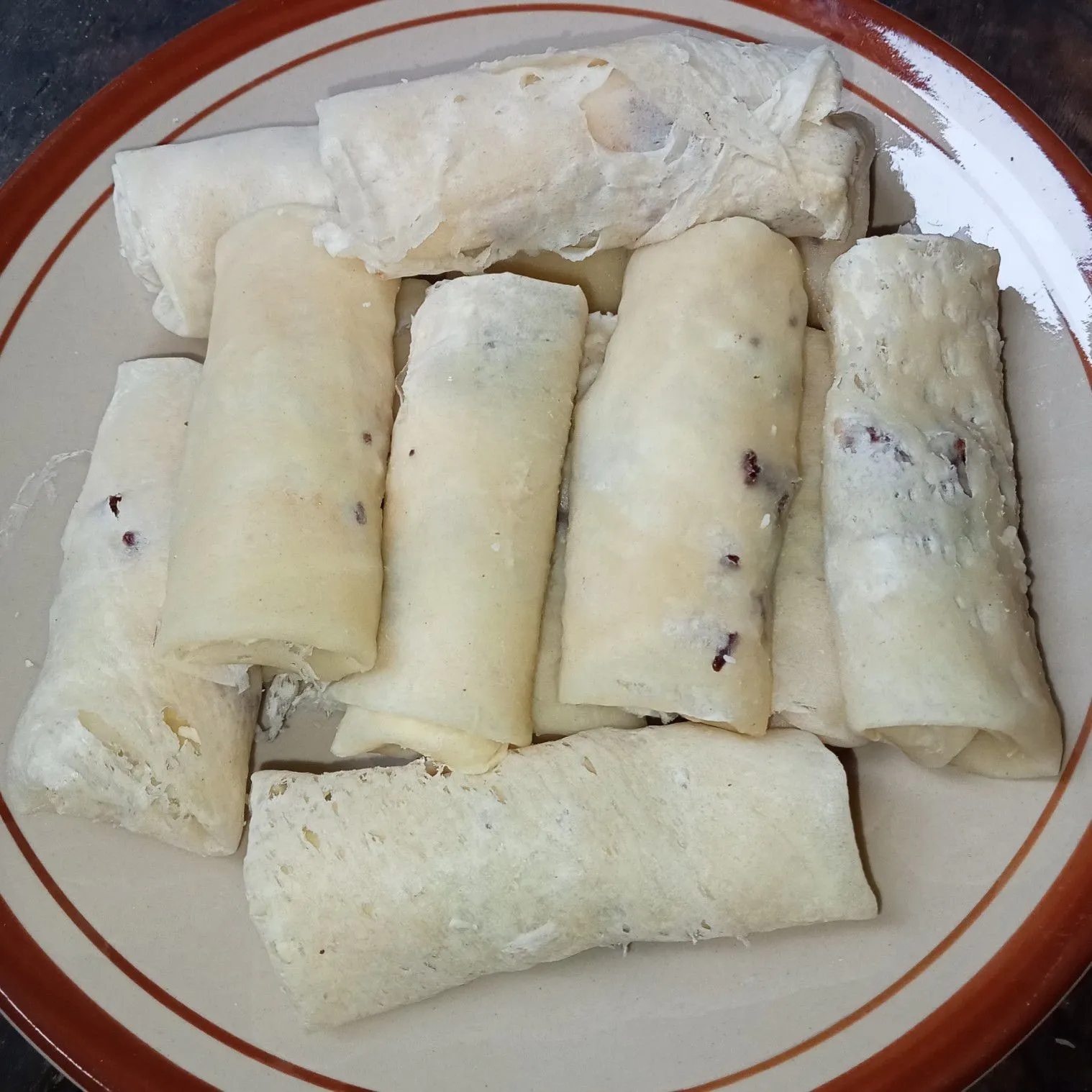 Step 4 Lumpia Pisang Keju Meses