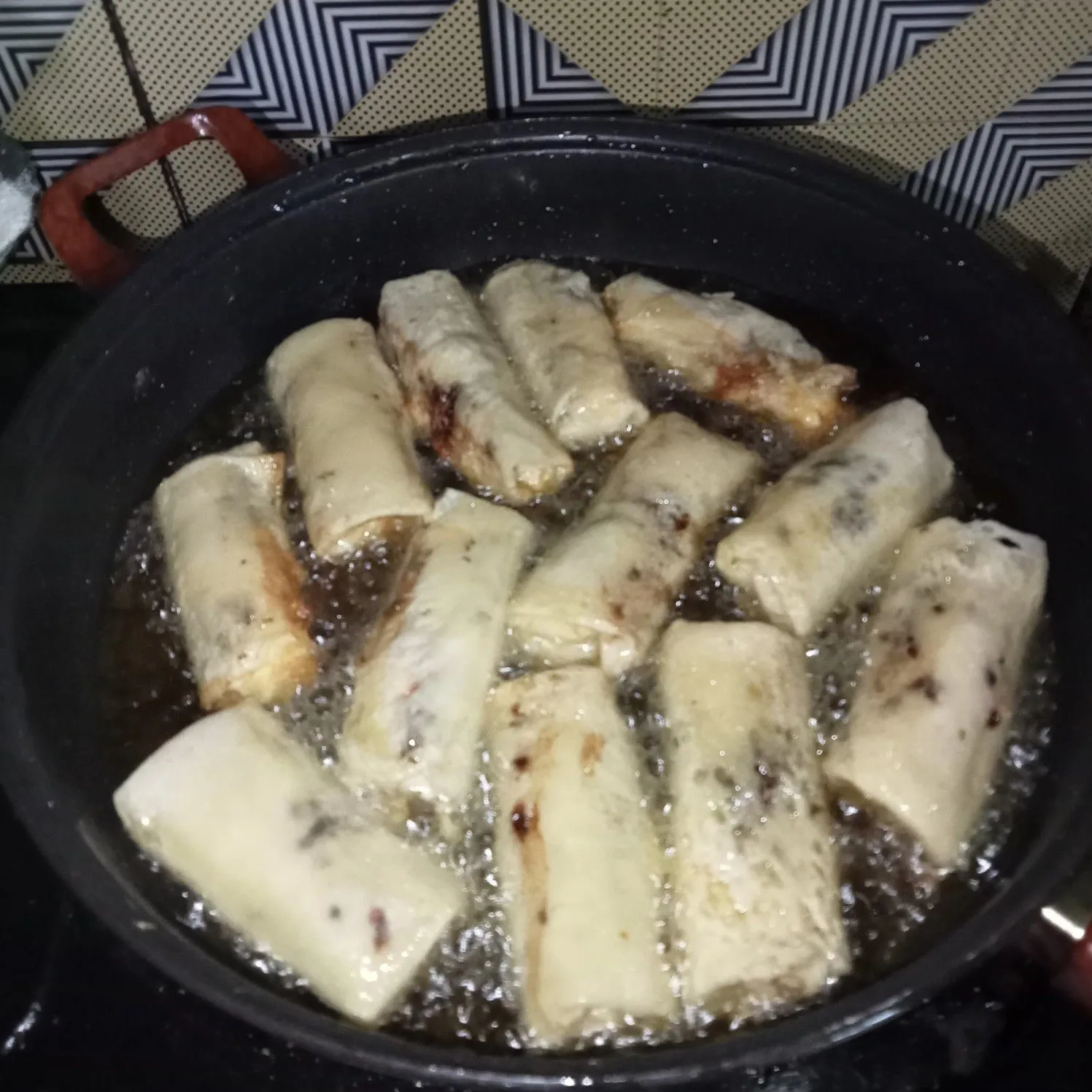 Step 5 Lumpia Pisang Keju Meses