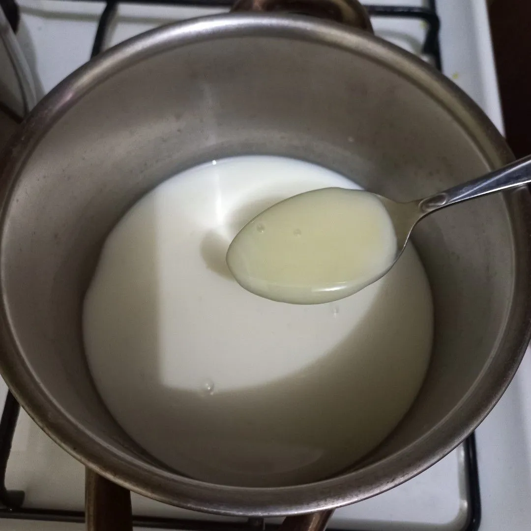 Step 5 Puding Susu Buah Naga