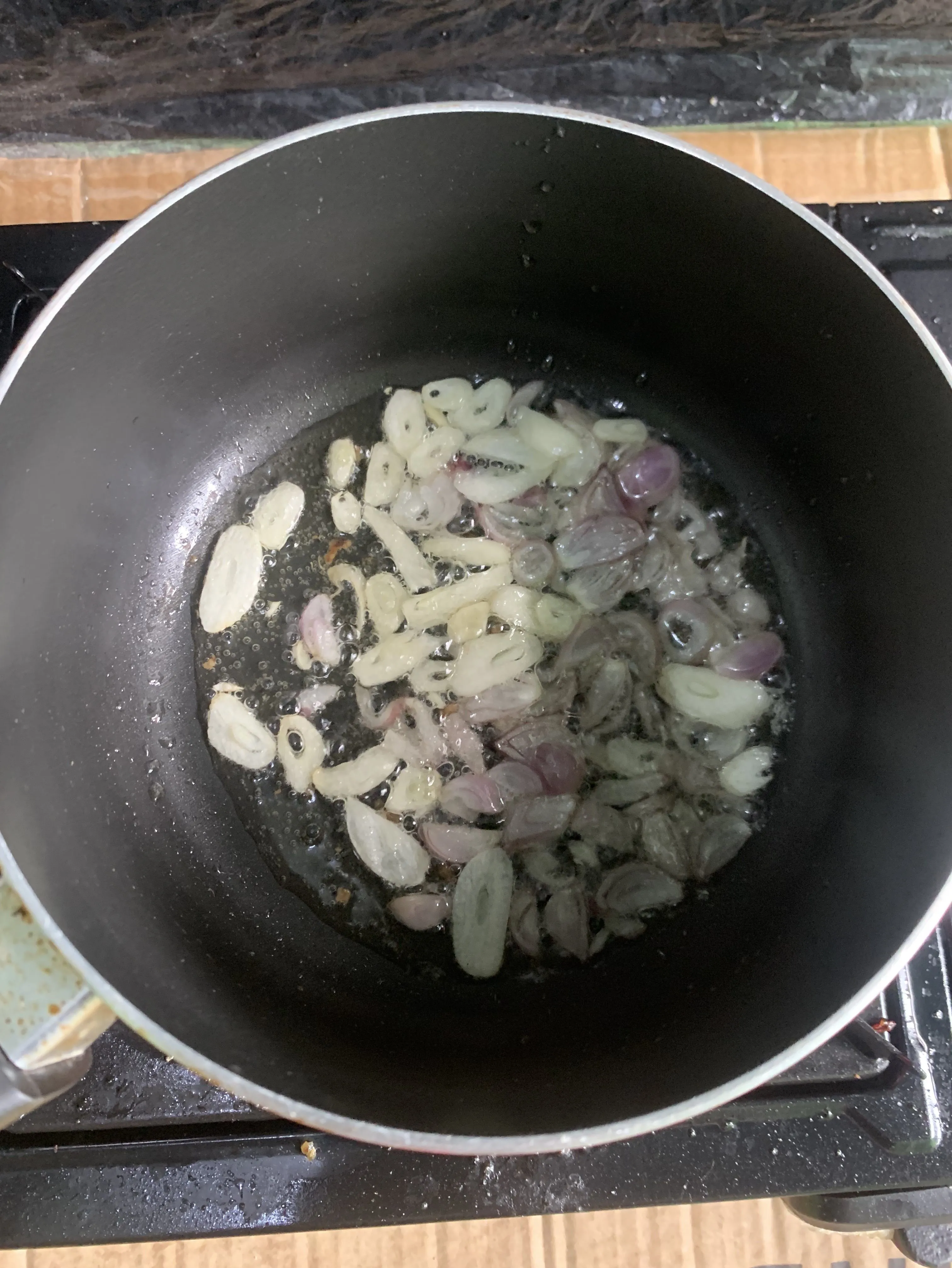 Step 2 Sayur Bening Bayam Telur Puyuh