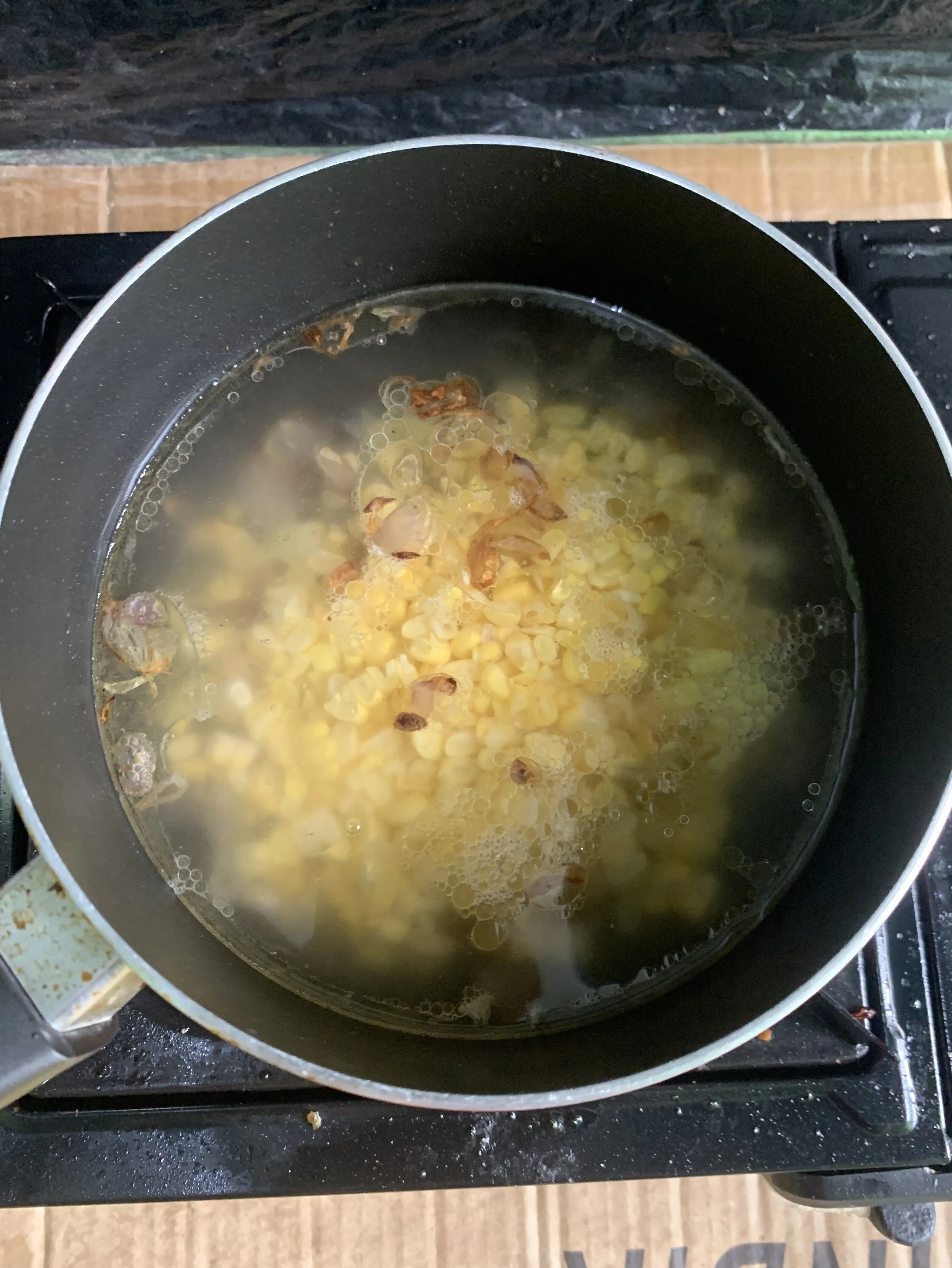 Step 3 Sayur Bening Bayam Telur Puyuh