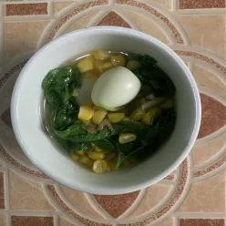 Sayur Bening Bayam Telur Puyuh