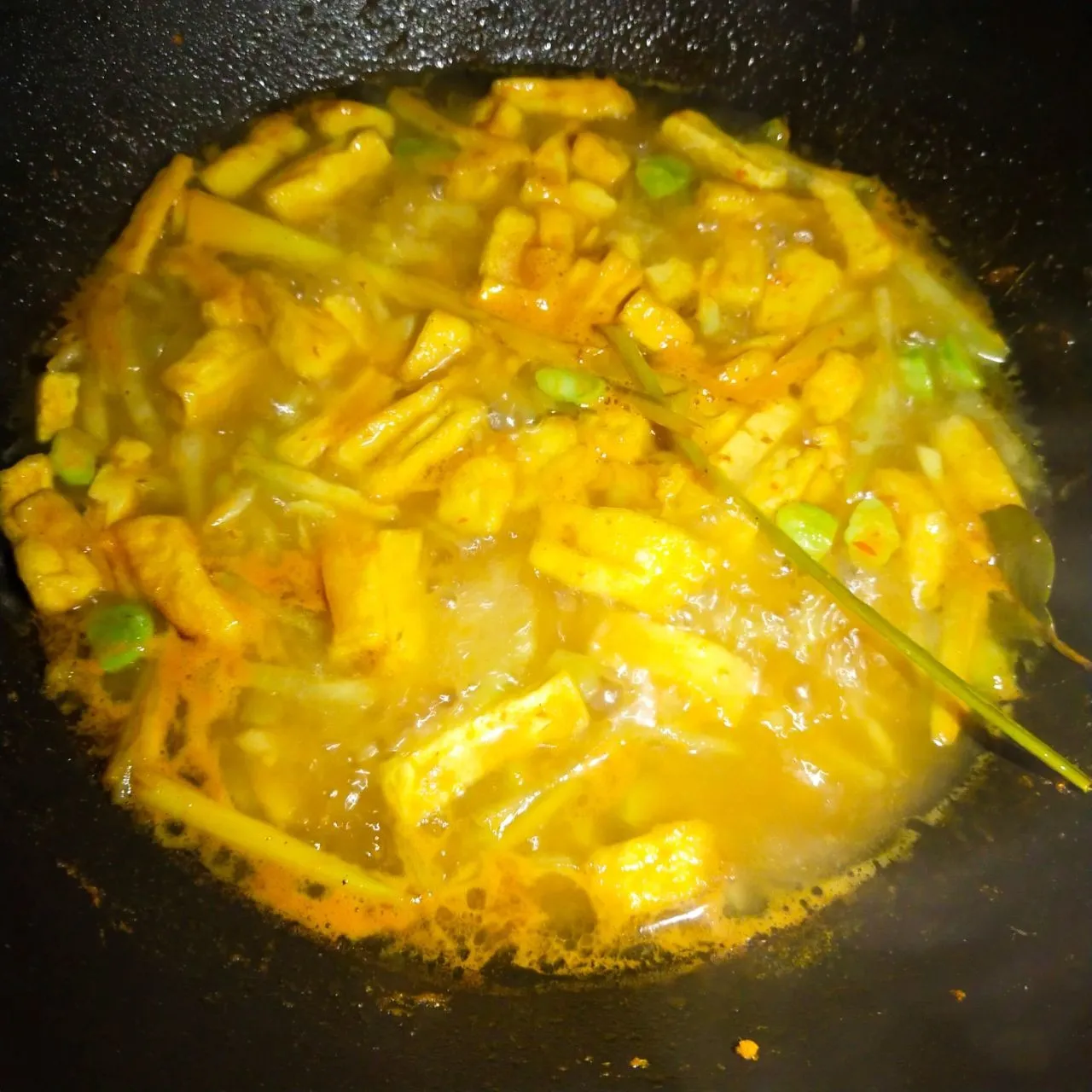 Step 4 Ketupat Sayur