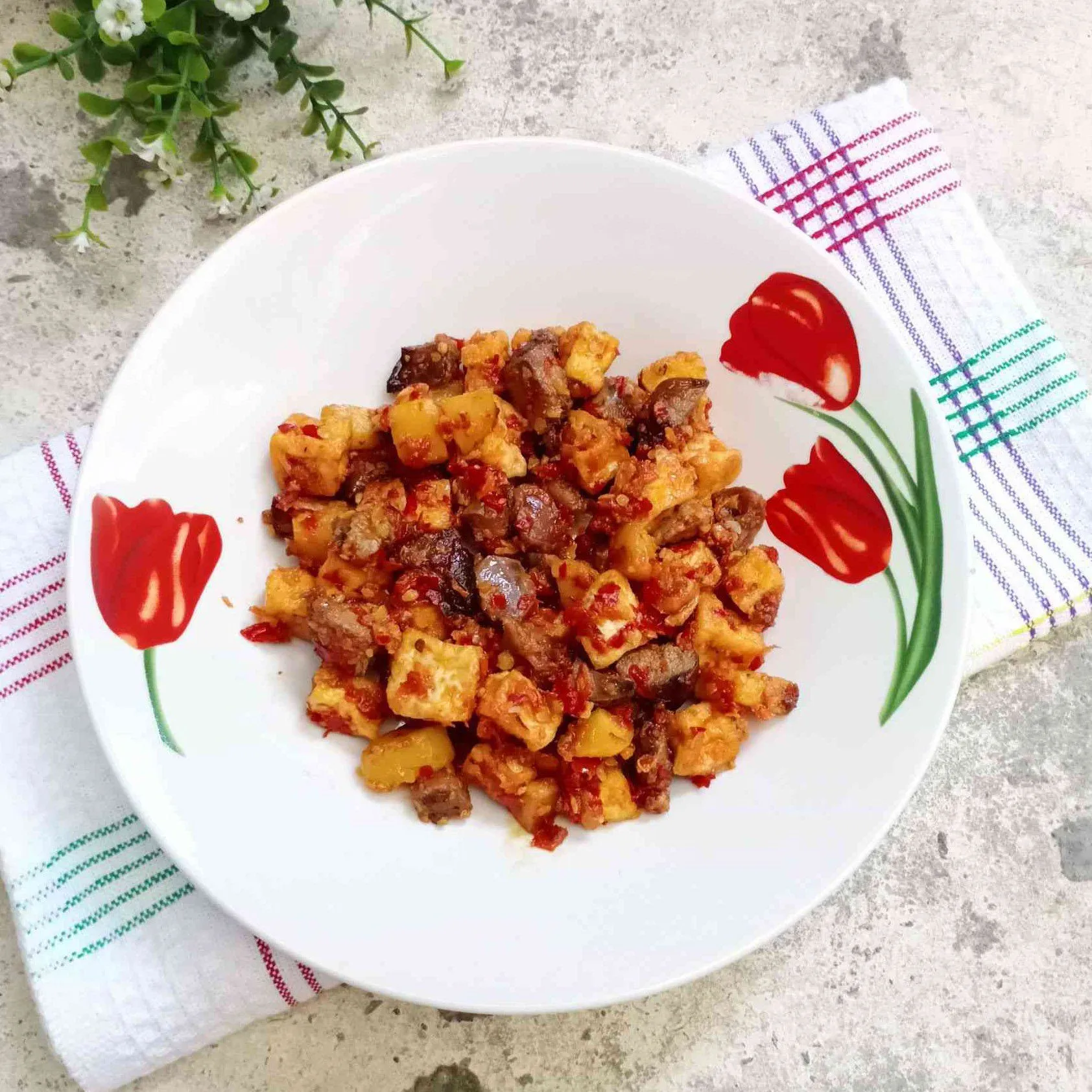 Sambal Goreng Tahu Hati Ampela