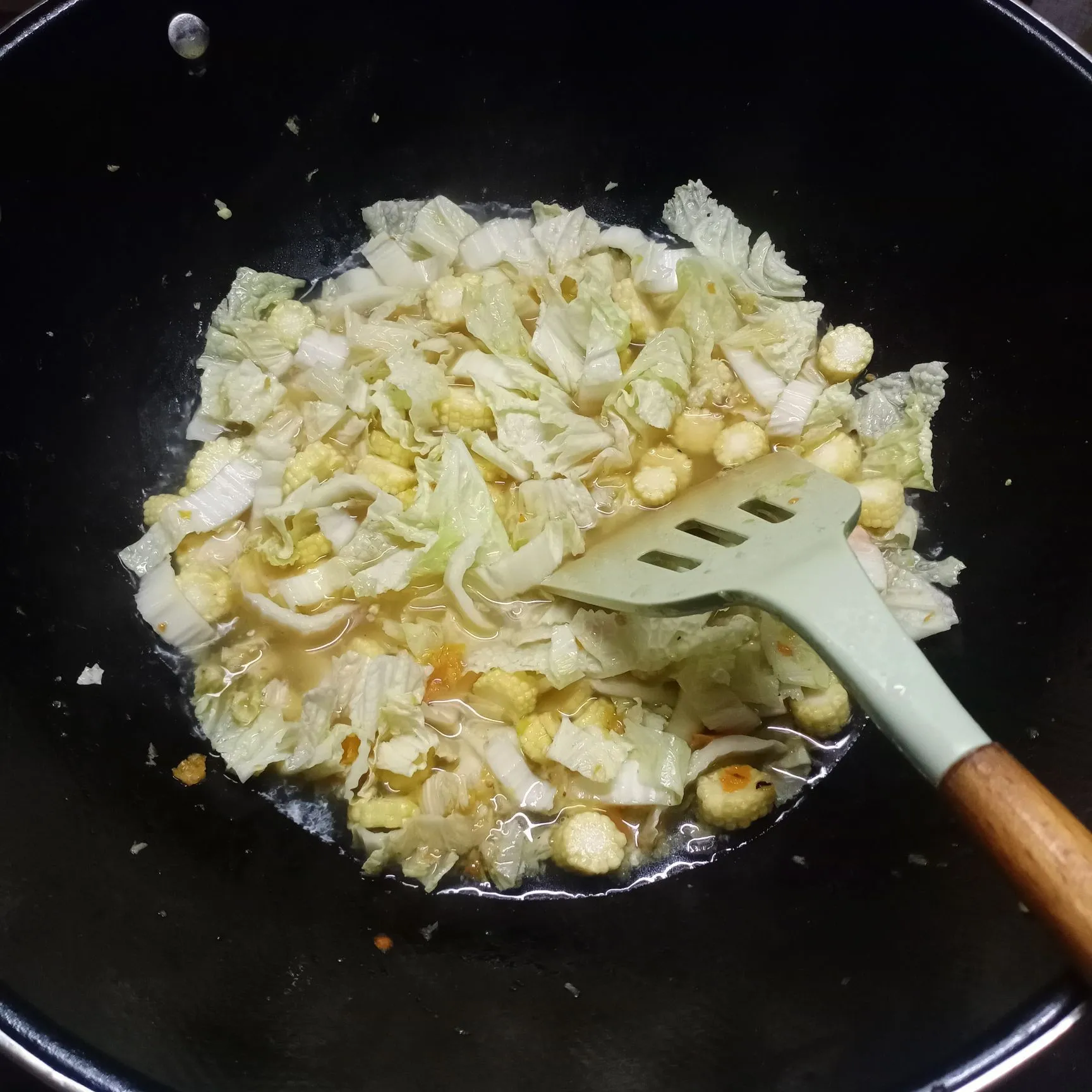 Step 5 Tumis Sawi Putih Putren