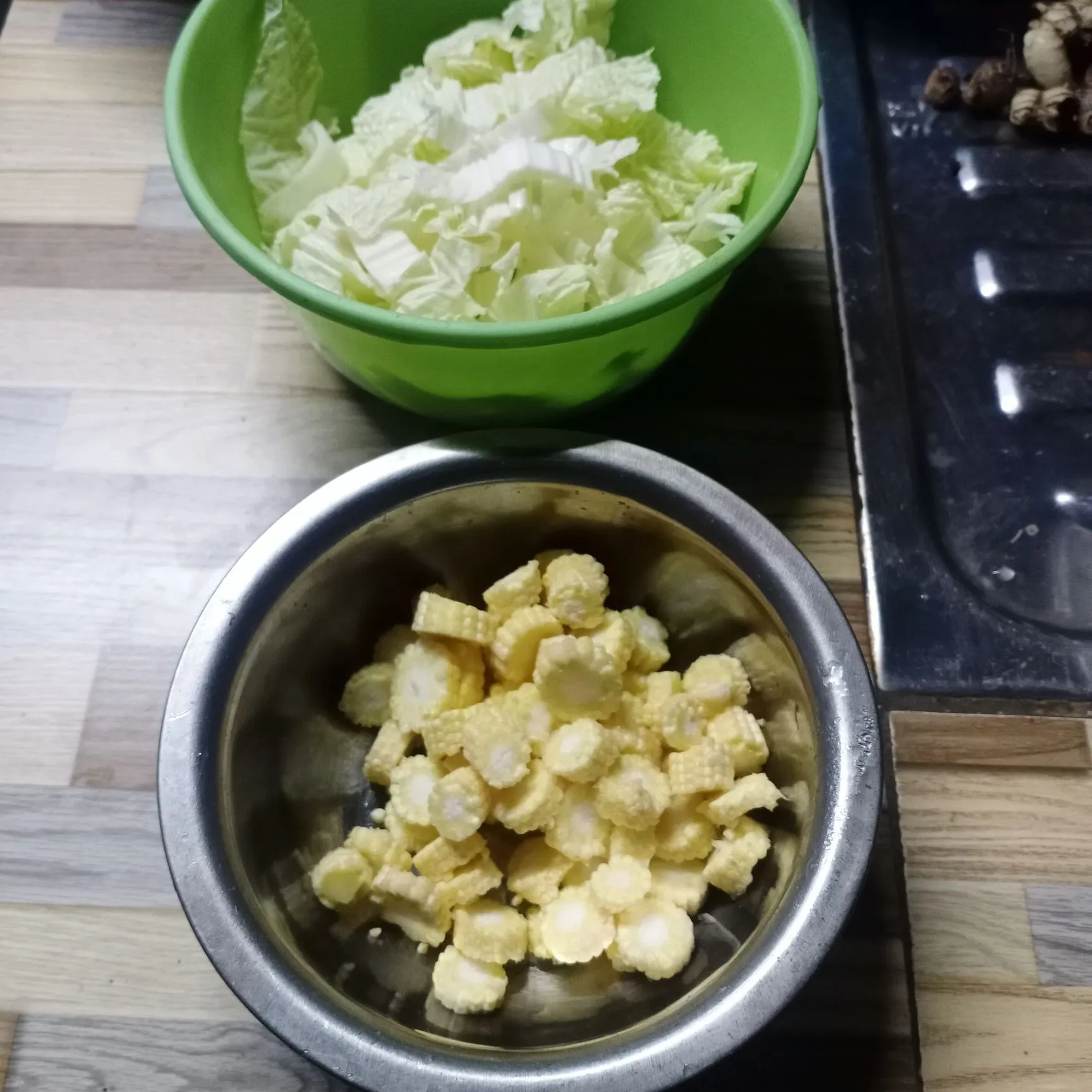 Step 1 Tumis Sawi Putih Putren