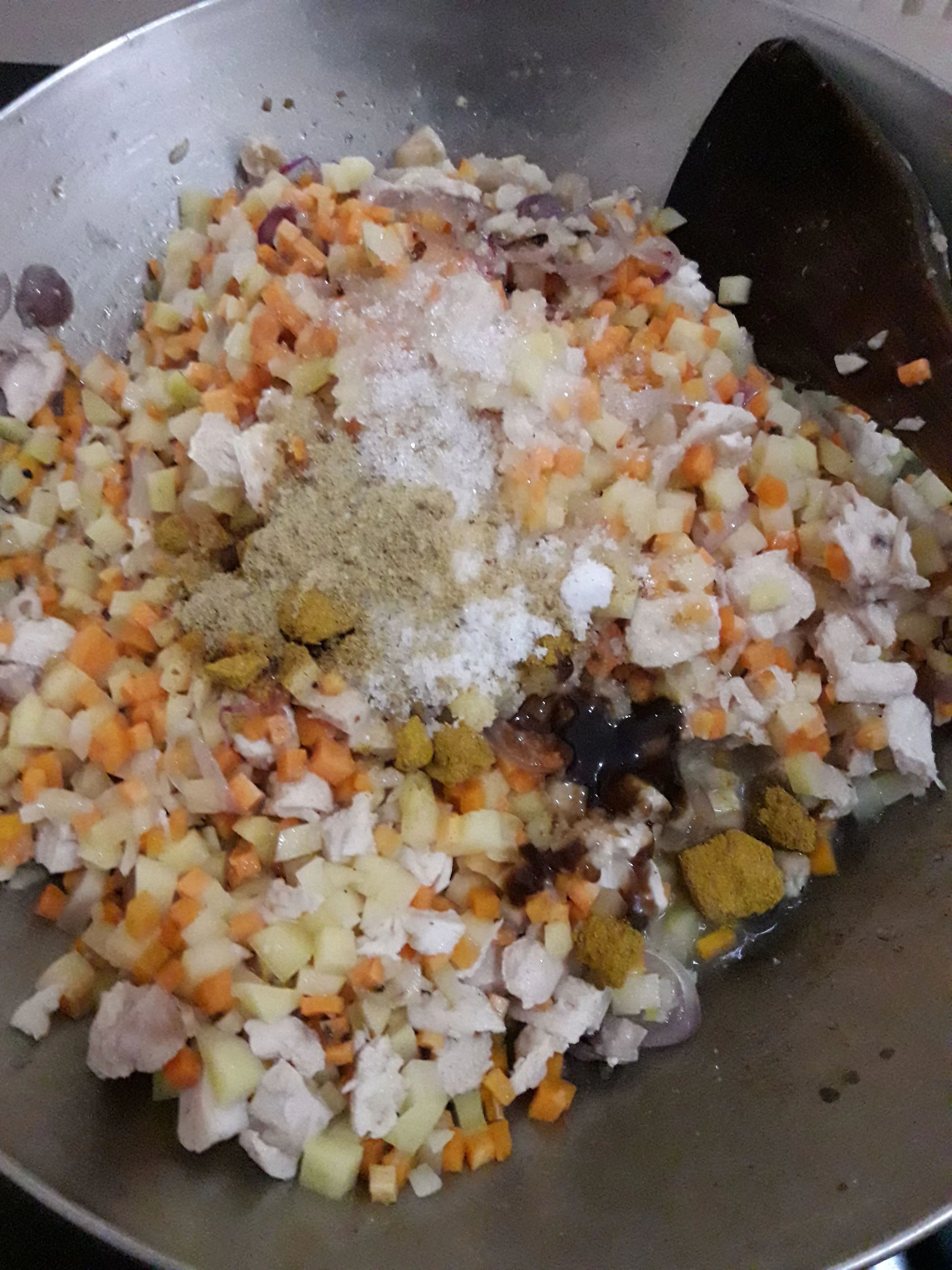 Step 4 Creamy Curry Rogout