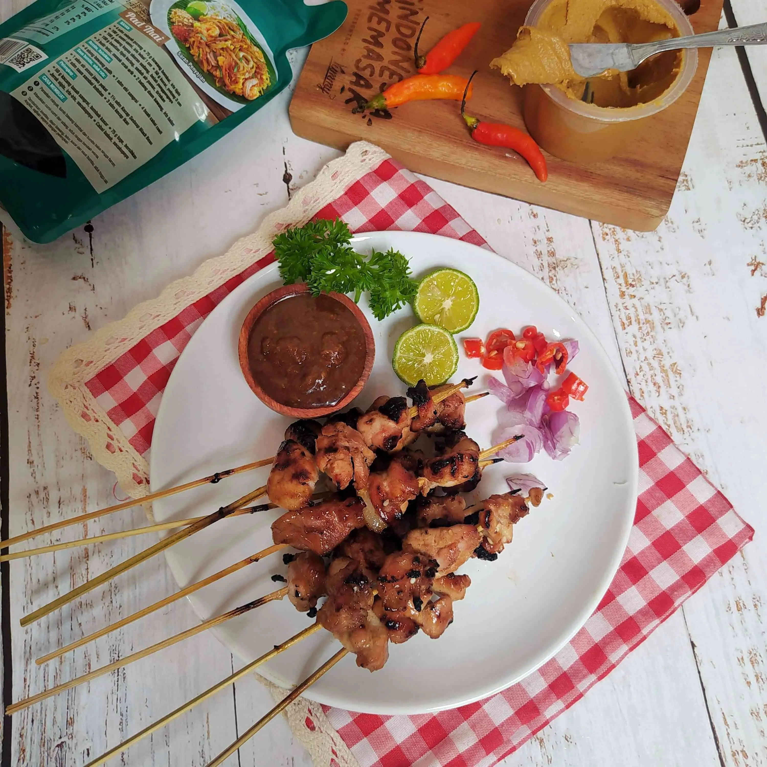 Sate Ayam Saus Selai Kacang