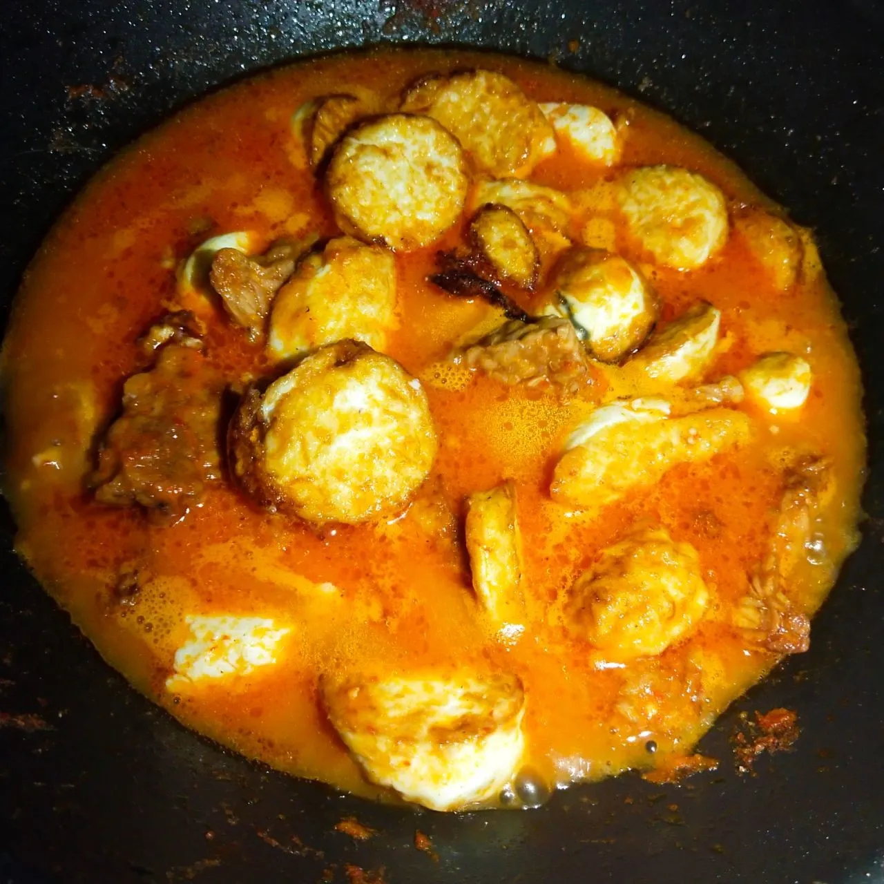 Step 4 Balado putih Telur dan Tempe