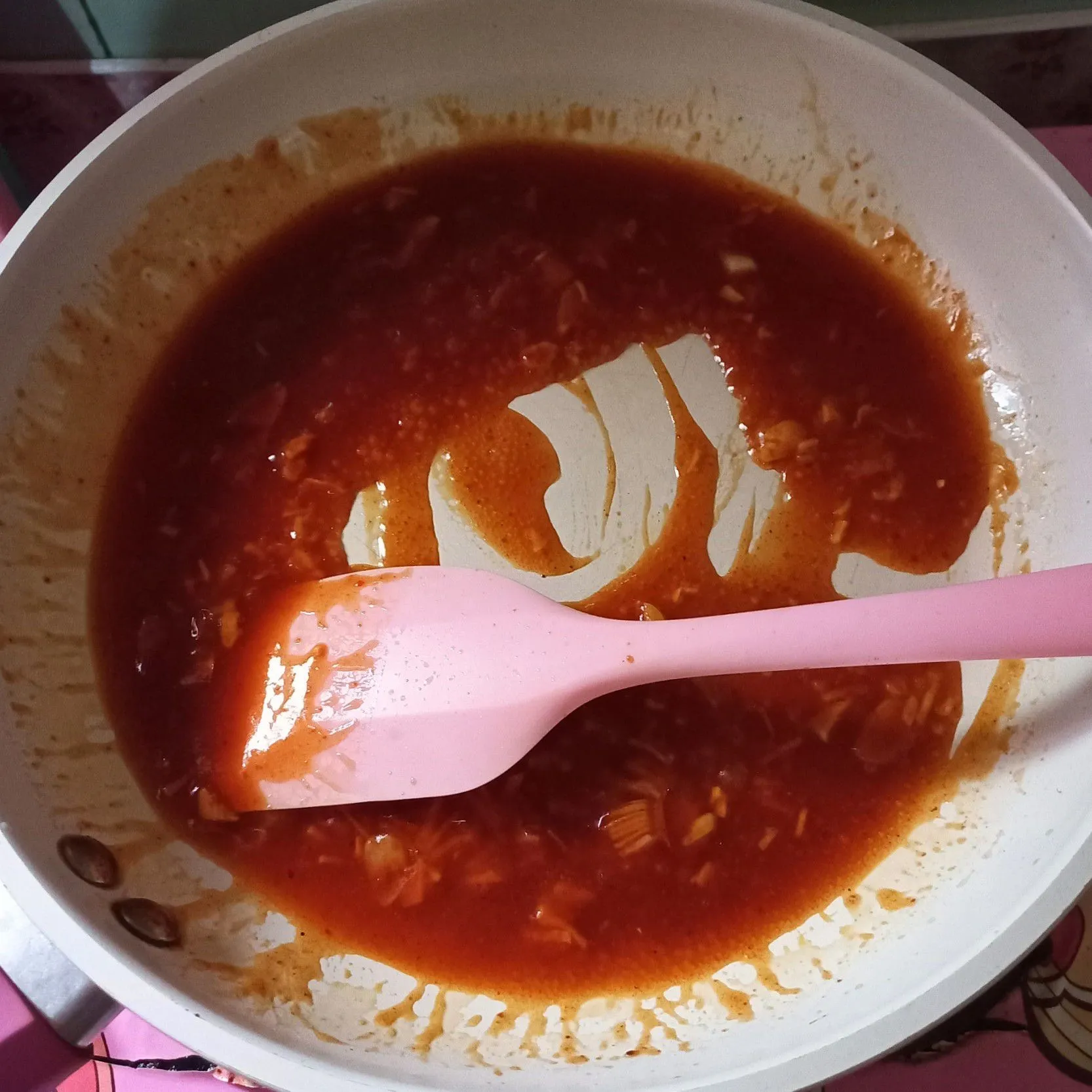 Step 4 Rainbow Fettuccine Gochujang