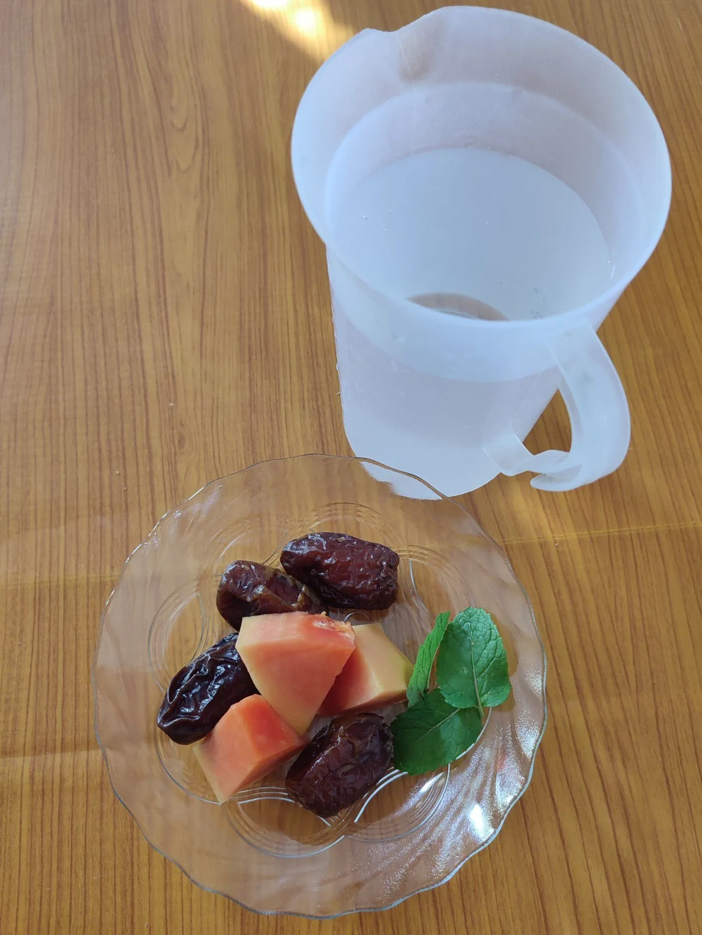 Step 3 Infused Kurma Pepaya Daun mint