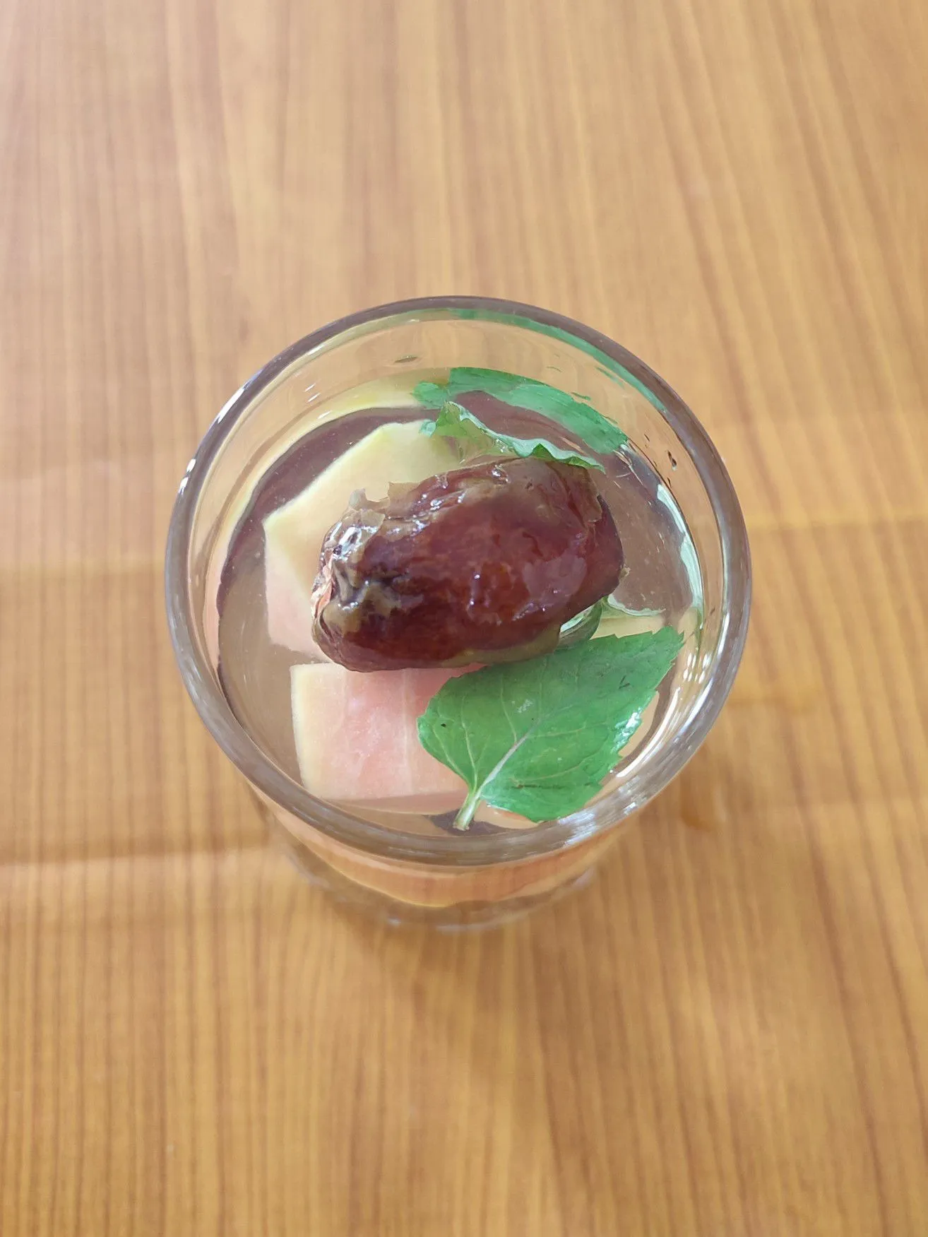 Step 4 Infused Kurma Pepaya Daun mint