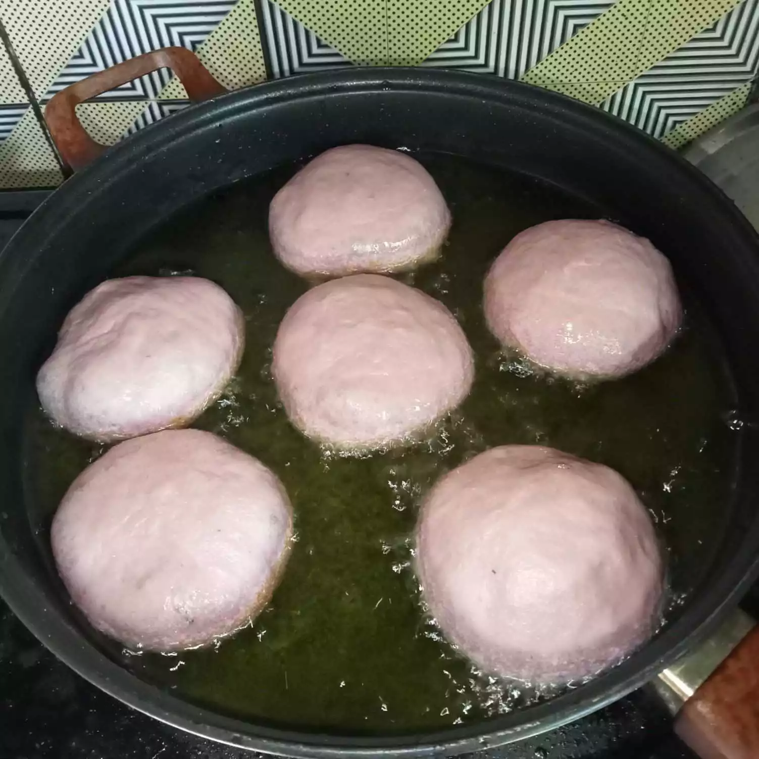 Step 6 Bomboloni Ubi Ungu