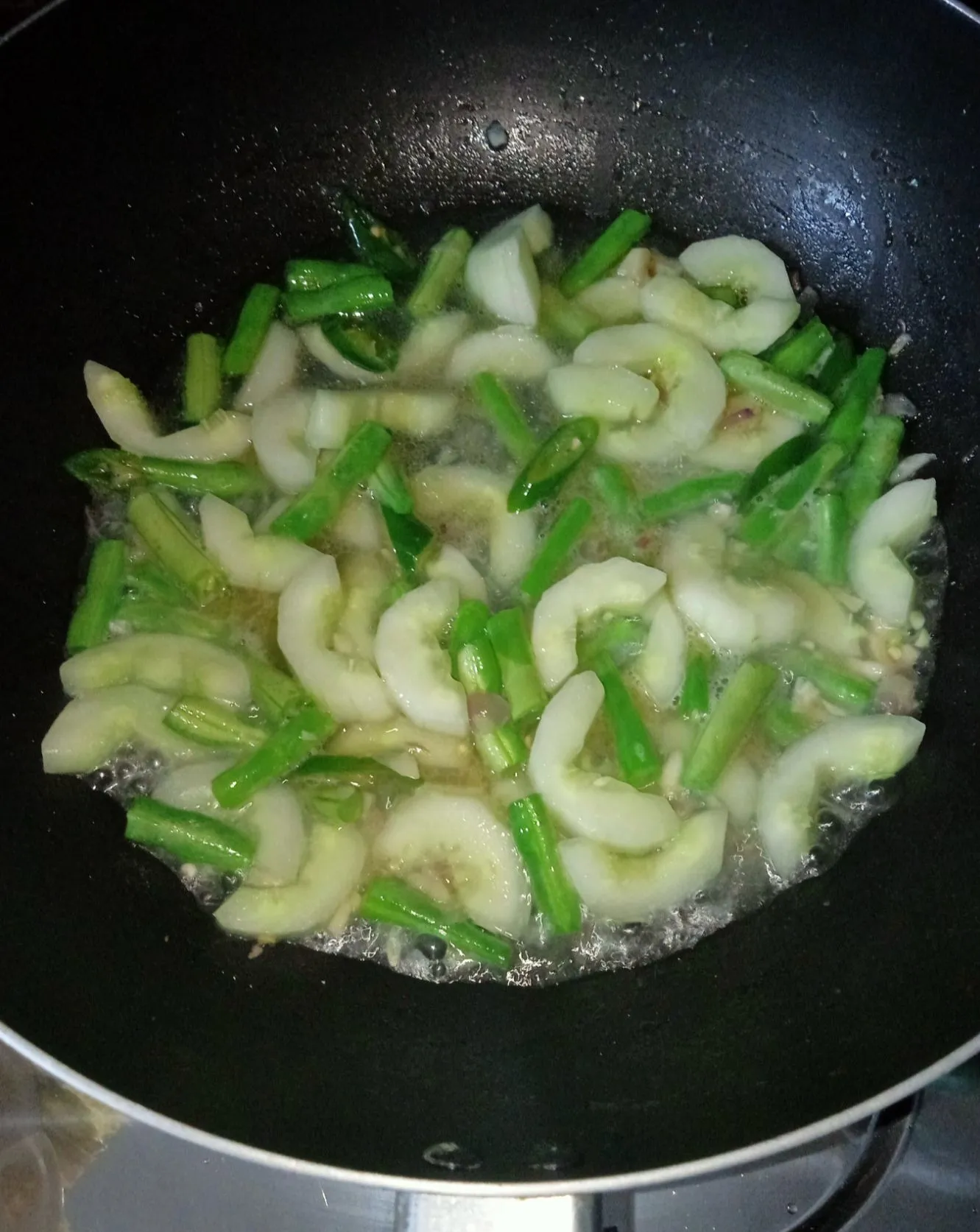 Step 3 Tumis Sawi Putih Timun Buncis
