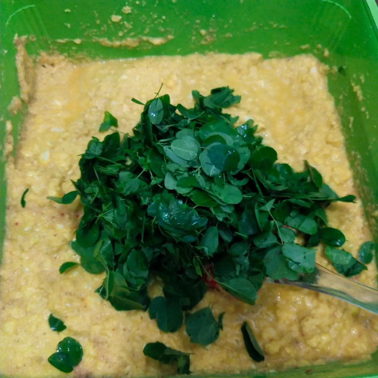Step 3 Bakwan Jagung Daun Kelor